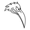 tribal anger bird tattoo